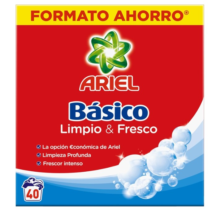 Detergente ariel maleta básico